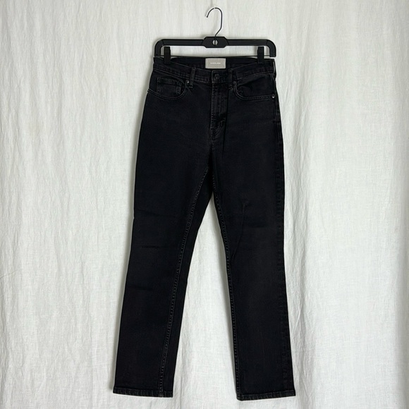 Everlane High Waist Straight Jeans Black Size 27 - Picture 3 of 13